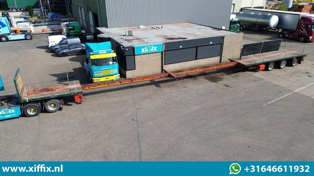 Nooteboom 3-ass. Vlakke dubbel 2x uitschuifbare oplegger / 3x gestuurd - Sơ mi rơ moóc thùng lửng/ Phẳng: hình 1 Nooteboom 3-ass. Vlakke dubbel 2x uitschuifbare oplegger / 3x gestuurd - Sơ mi rơ moóc thùng lửng/ Phẳng: hình 1