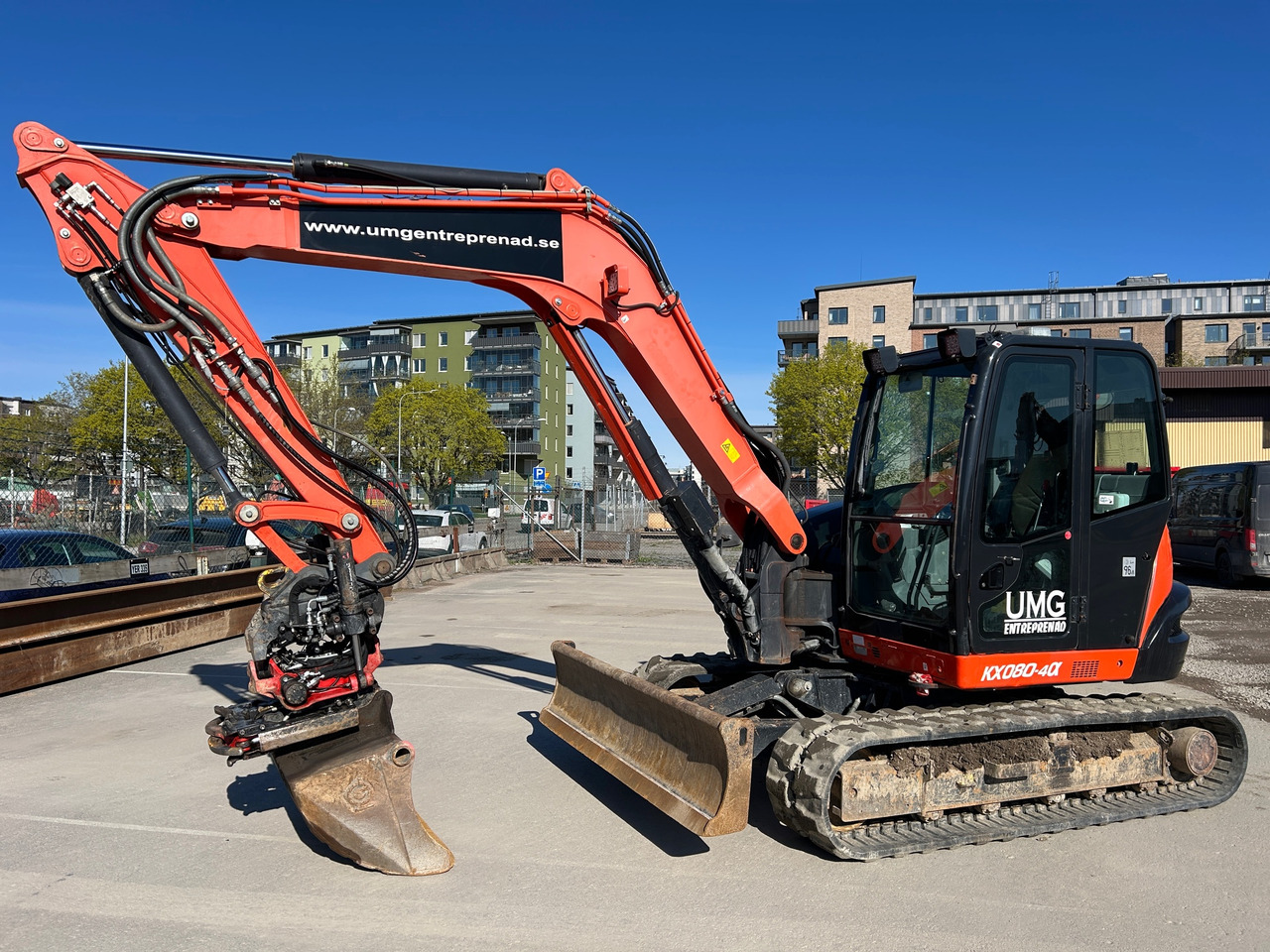 Kubota KX080-4 - Máy xúc: hình 1 Kubota KX080-4 - Máy xúc: hình 1