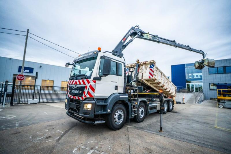 MAN TGS 32.420 BL + HIAB X-HIDUO 188/3x - Xe tải nâng móc, Xe cẩu tự hành: hình 1 MAN TGS 32.420 BL + HIAB X-HIDUO 188/3x - Xe tải nâng móc, Xe cẩu tự hành: hình 1