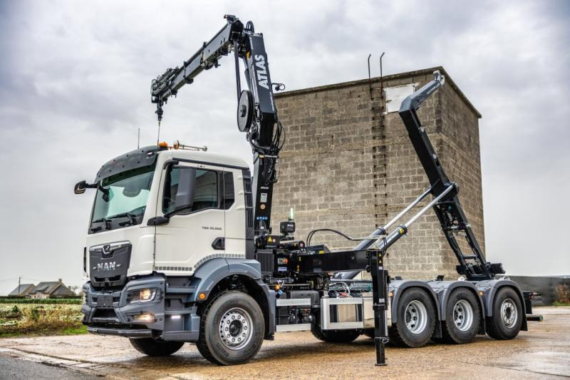 MAN TGS 35.520 BL - ATLAS 240.2E - Xe tải nâng móc, Xe cẩu tự hành: hình 1 MAN TGS 35.520 BL - ATLAS 240.2E - Xe tải nâng móc, Xe cẩu tự hành: hình 1