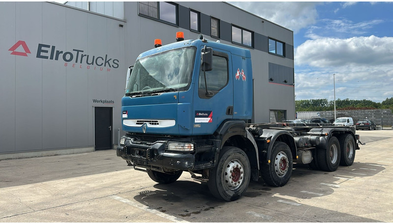 Xe tải khung gầm Renault KERAX 420 (8X4 / GRAND PONT / LAMES / BOITE MANUELLE / BONNE ETAT): hình 1
