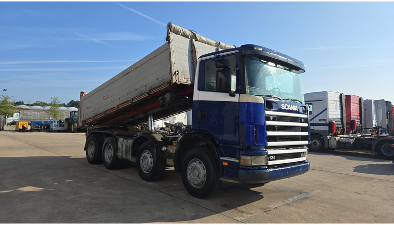Scania 124-420 (BIG AXLE / GRAND PONT / LAMES / STEEL SUSP. / MANUAL GEARBOX / BOITE MANUELLE) - Xe ben: hình 3 Scania 124-420 (BIG AXLE / GRAND PONT / LAMES / STEEL SUSP. / MANUAL GEARBOX / BOITE MANUELLE) - Xe ben: hình 3