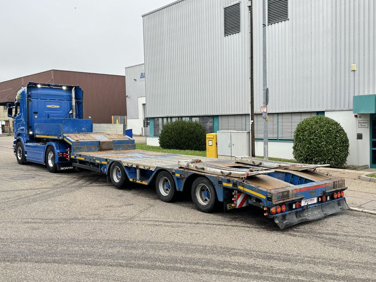 Sơ mi rơ moóc thùng thấp Doll S3L Tele-Tieflader+3,3m Radmulden Lift Lenkachse: hình 9