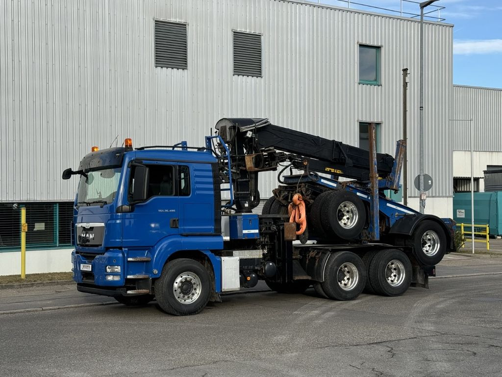 MAN TGS 26.480 6x4 BB Langholz+DOLL M114 LogliftF251 - Xe chở gỗ, Xe cẩu tự hành: hình 1 MAN TGS 26.480 6x4 BB Langholz+DOLL M114 LogliftF251 - Xe chở gỗ, Xe cẩu tự hành: hình 1
