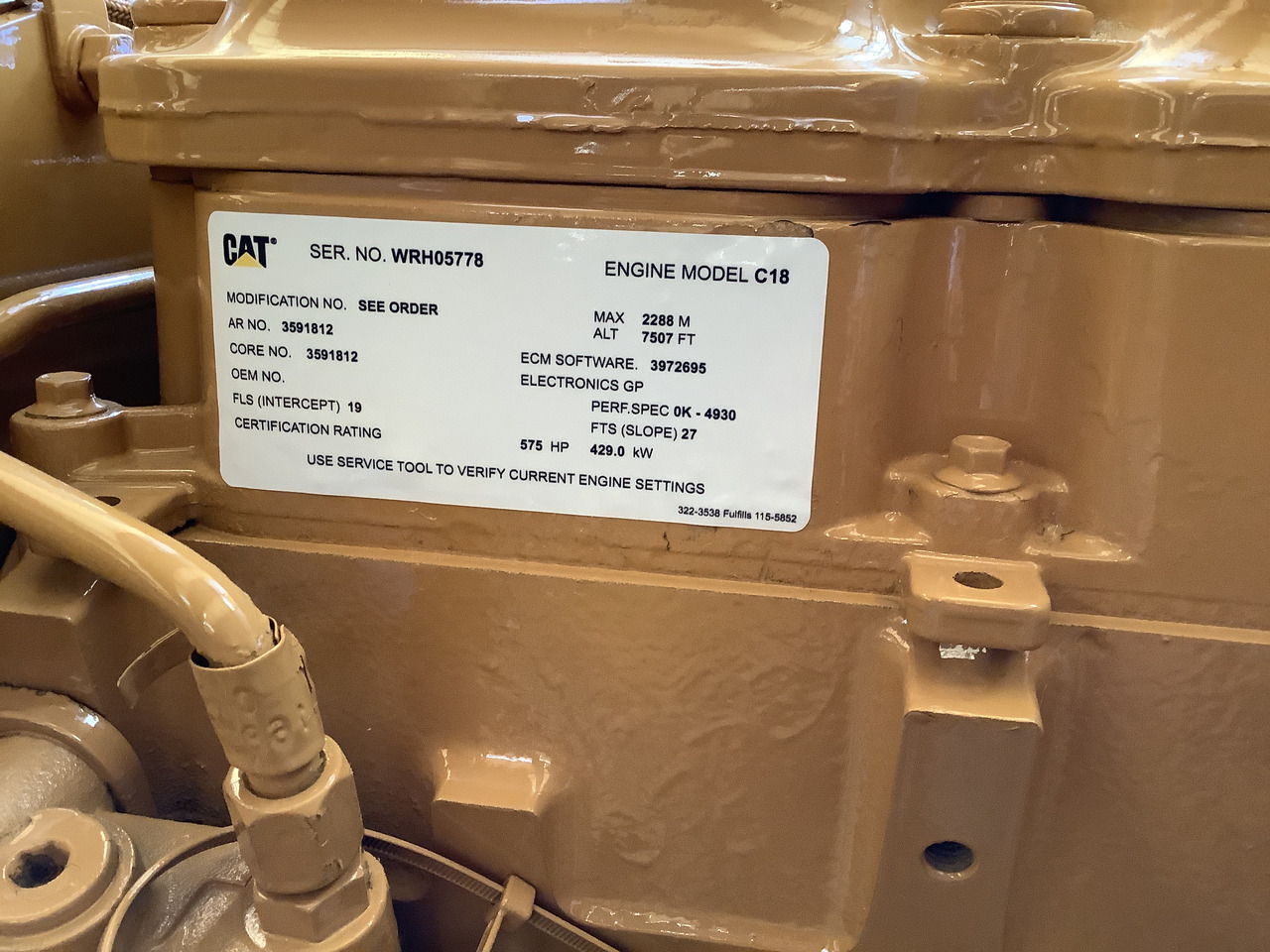 Caterpillar C18 Acert. - Động cơ: hình 3 Caterpillar C18 Acert. - Động cơ: hình 3