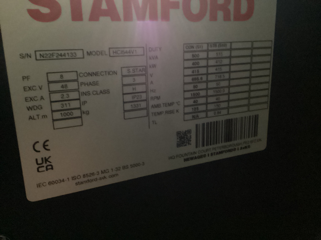 Volvo 515KVA generatorset Kohler. Brand New. - Bộ phát điện: hình 5 Volvo 515KVA generatorset Kohler. Brand New. - Bộ phát điện: hình 5