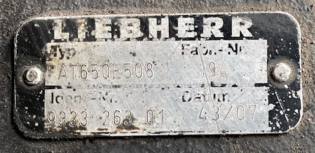 Liebherr Fahrantrieb FAT650E508. ID-Nr.933326301 - ID-Nr.90006861. PR754-990, RL64-1127, LU1050J-1014. #933326301.0194# - Mô tơ di chuyển cho Máy móc xây dựng: hình 3 Liebherr Fahrantrieb FAT650E508. ID-Nr.933326301 - ID-Nr.90006861. PR754-990, RL64-1127, LU1050J-1014. #933326301.0194# - Mô tơ di chuyển cho Máy móc xây dựng: hình 3