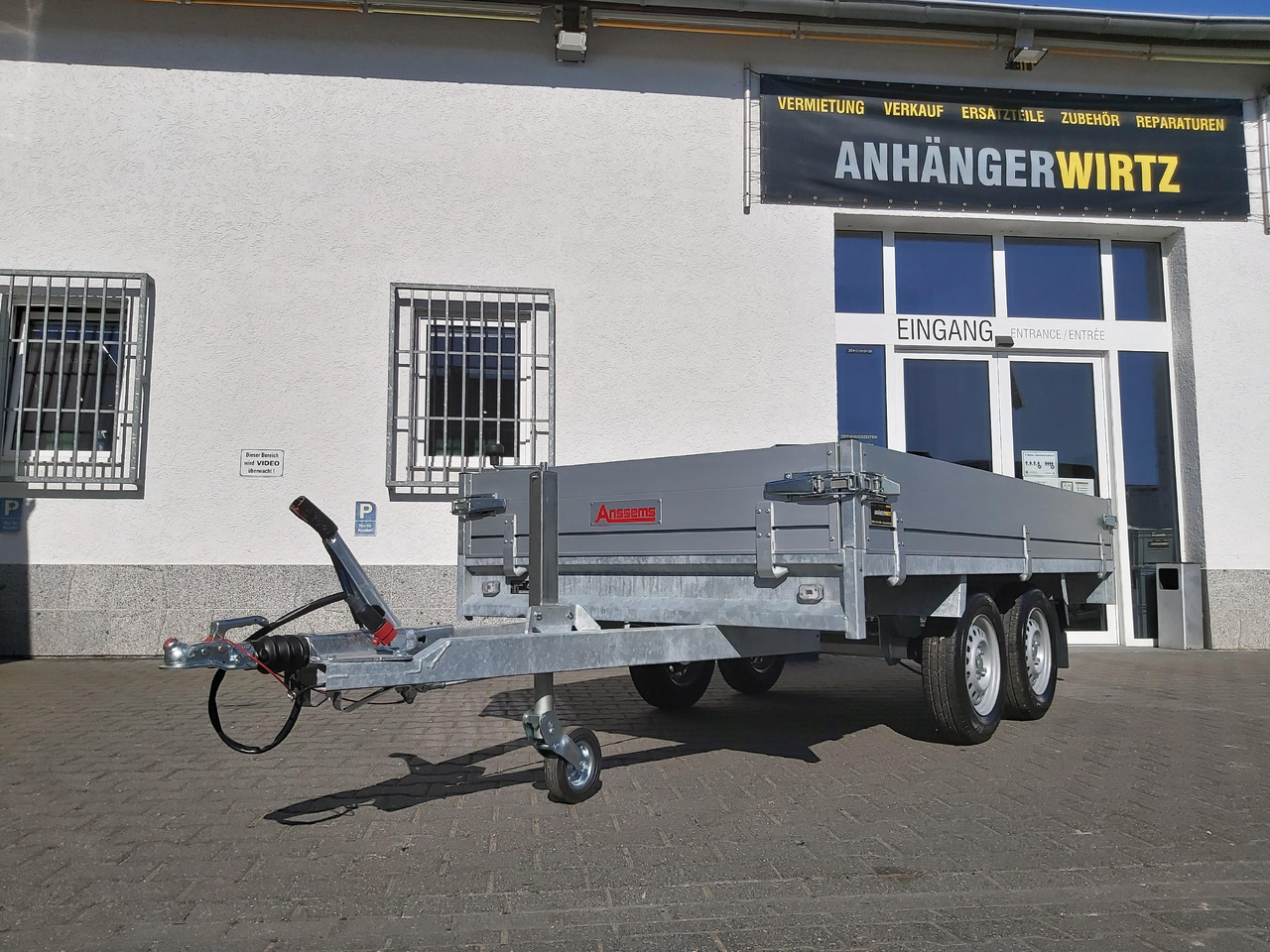Anssems Hochlader PSX - S 2000 305x153x30cm (M) 2000kg - Rơ moóc thùng lửng/ Phẳng: hình 1 Anssems Hochlader PSX - S 2000 305x153x30cm (M) 2000kg - Rơ moóc thùng lửng/ Phẳng: hình 1