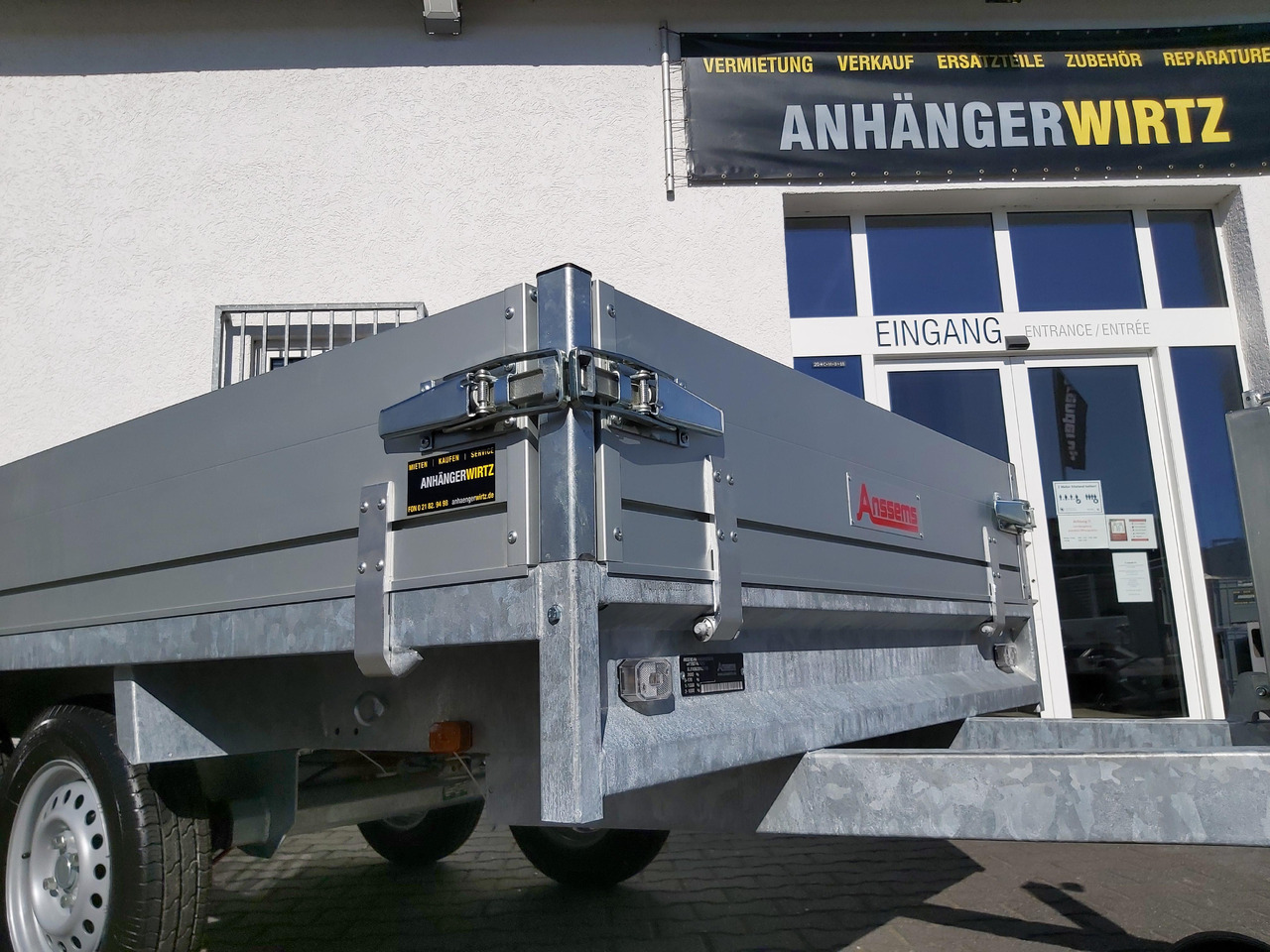 Anssems Hochlader PSX - S 2500 305x153x30cm (M) 2500kg preorder Aktion online - Rơ moóc thùng lửng/ Phẳng: hình 4 Anssems Hochlader PSX - S 2500 305x153x30cm (M) 2500kg preorder Aktion online - Rơ moóc thùng lửng/ Phẳng: hình 4