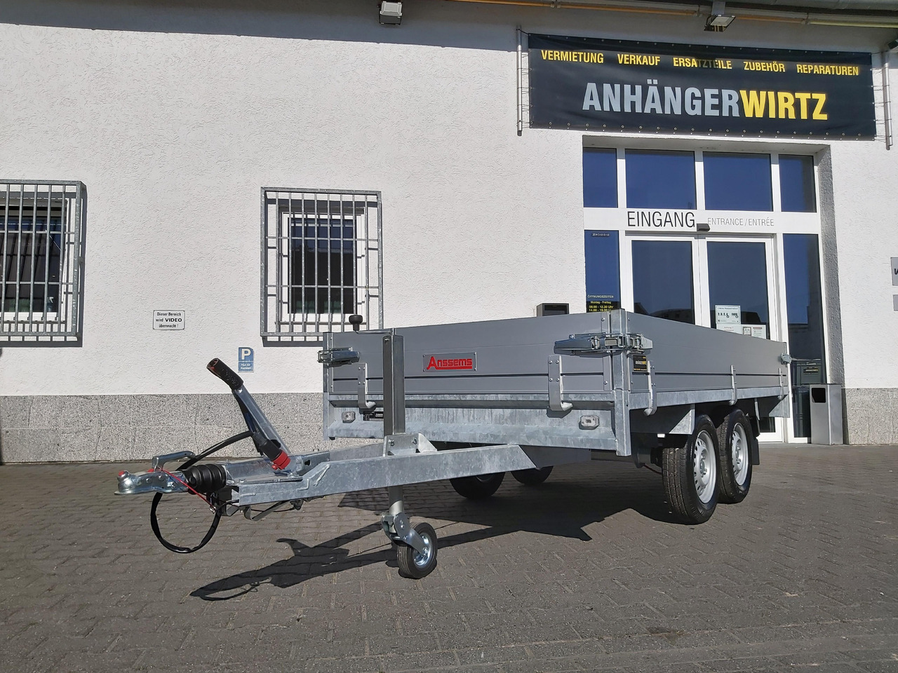 Anssems Hochlader PSX - S 2500 305x153x30cm (M) 2500kg preorder Aktion online - Rơ moóc thùng lửng/ Phẳng: hình 1 Anssems Hochlader PSX - S 2500 305x153x30cm (M) 2500kg preorder Aktion online - Rơ moóc thùng lửng/ Phẳng: hình 1