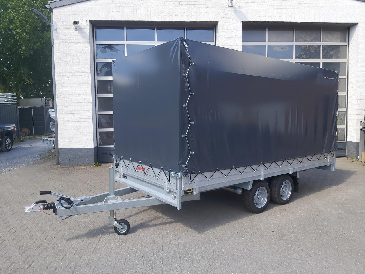 Rơ moóc mui bạt Anssems Hochlader PSX - S 3000 405x178x30cm 180cm Hochplane grau (XL) 3000kg Aktion: hình 8