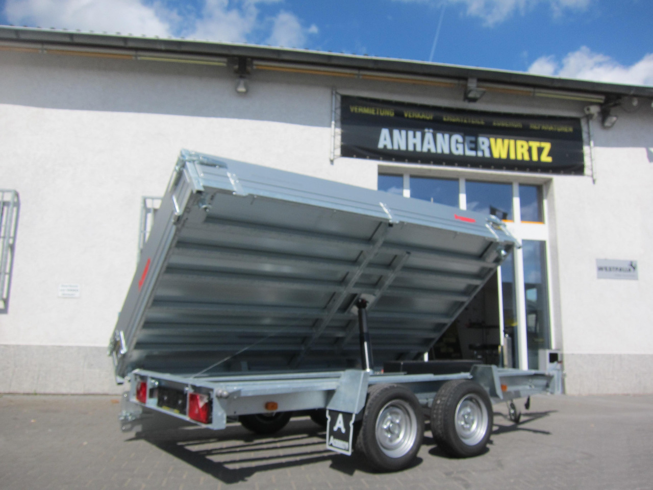 Anssems Kipper KSX 3000 Elektrisch 305x178x30cm Stahlboden niedrig Fahrgestell 3000kg online Aktion - Rơ moóc ben: hình 2 Anssems Kipper KSX 3000 Elektrisch 305x178x30cm Stahlboden niedrig Fahrgestell 3000kg online Aktion - Rơ moóc ben: hình 2