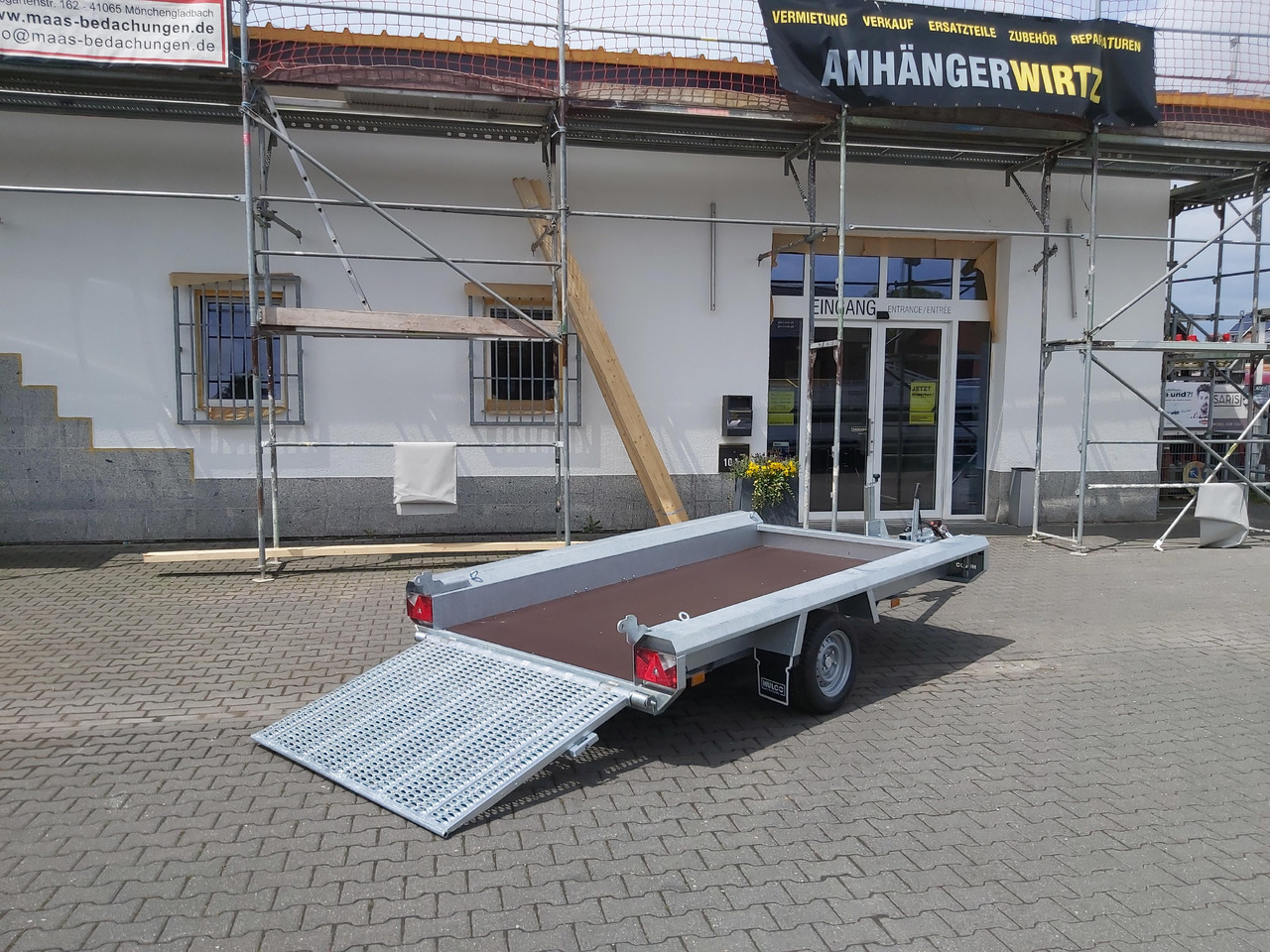 HULCO TERRAX Basic 294x150x27cm Heckrampe 100cm (M) 12" 1800kg - Rơ moóc để vận chuyển thiết bị: hình 2 HULCO TERRAX Basic 294x150x27cm Heckrampe 100cm (M) 12" 1800kg - Rơ moóc để vận chuyển thiết bị: hình 2