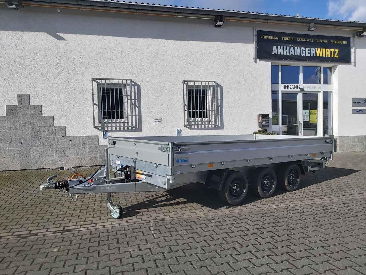 Hapert COBALT HM-3 405x200x30cm Ferro Elektro + NHP Rampen Heckstützen Tridem 3500kg Abverkauf - Rơ moóc ben: hình 2 Hapert COBALT HM-3 405x200x30cm Ferro Elektro + NHP Rampen Heckstützen Tridem 3500kg Abverkauf - Rơ moóc ben: hình 2