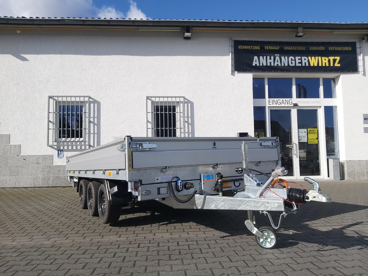 Hapert COBALT HM-3 405x200x30cm Ferro Elektro + NHP Rampen Heckstützen Tridem 3500kg Abverkauf - Rơ moóc ben: hình 3 Hapert COBALT HM-3 405x200x30cm Ferro Elektro + NHP Rampen Heckstützen Tridem 3500kg Abverkauf - Rơ moóc ben: hình 3