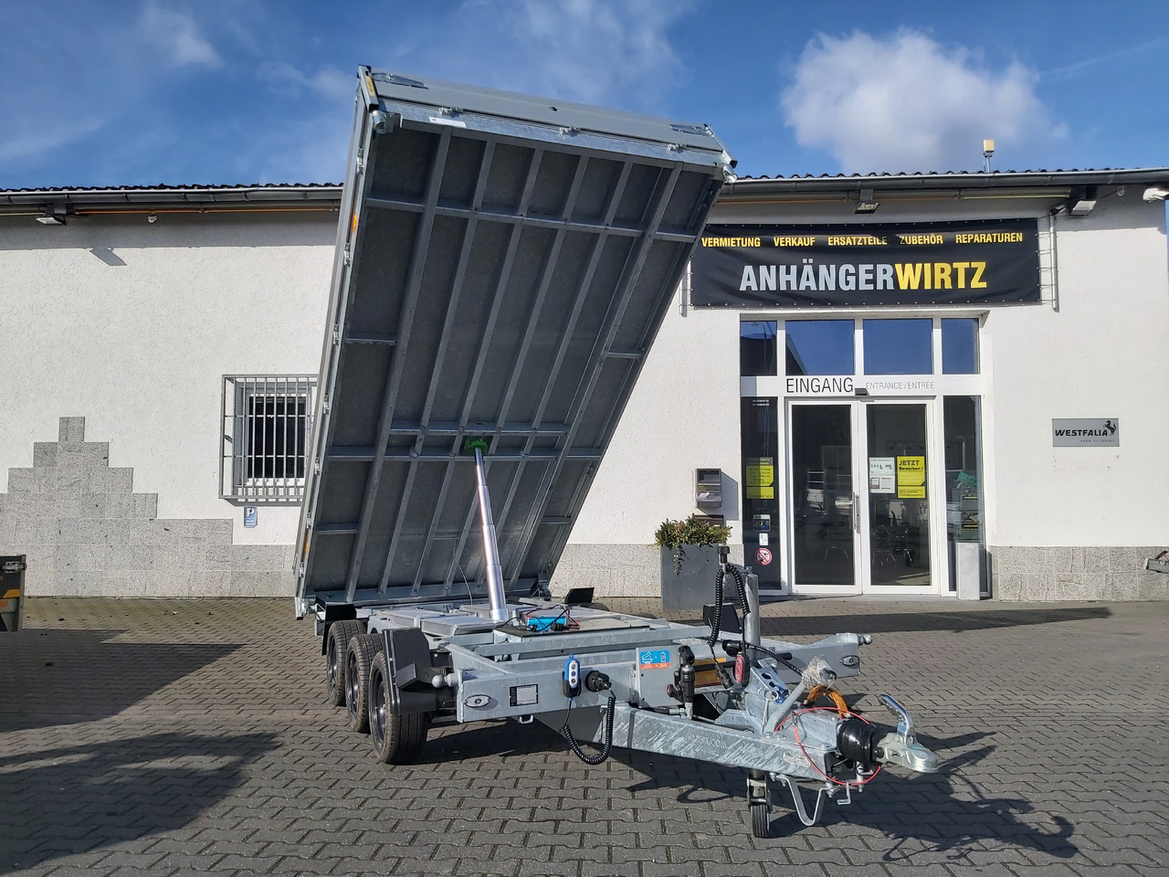 Hapert COBALT HM-3 405x200x30cm Ferro Elektro + NHP Rampen Heckstützen Tridem 3500kg Abverkauf - Rơ moóc ben: hình 5 Hapert COBALT HM-3 405x200x30cm Ferro Elektro + NHP Rampen Heckstützen Tridem 3500kg Abverkauf - Rơ moóc ben: hình 5