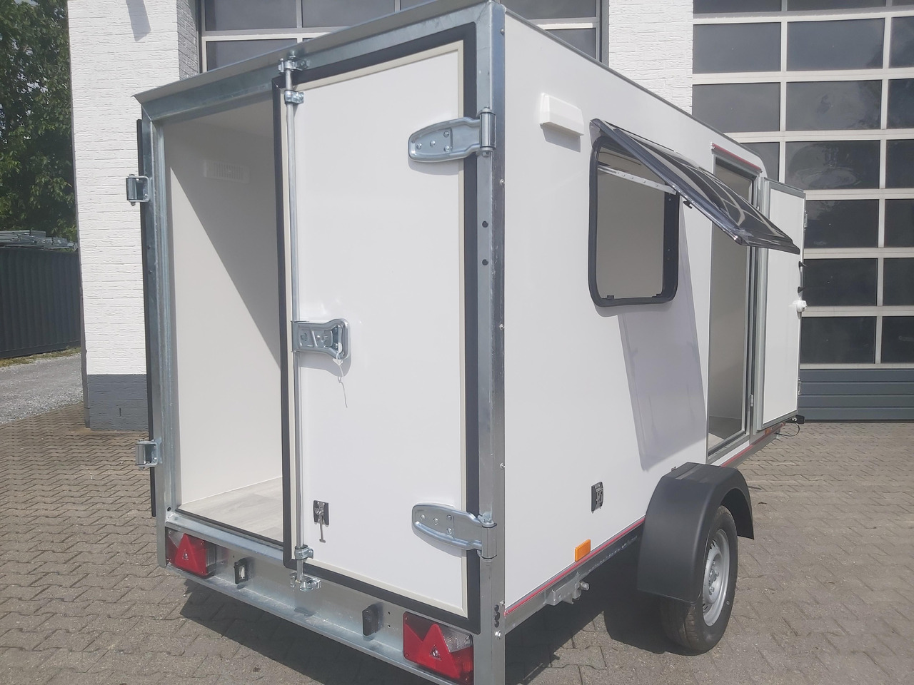 Rơ moóc kiểu caravan Kargo Camp TFS S Midi 320x150x150cm aero Seitentür Fenster Strom 230V (S) 750kg gebremst Modell 22: hình 9