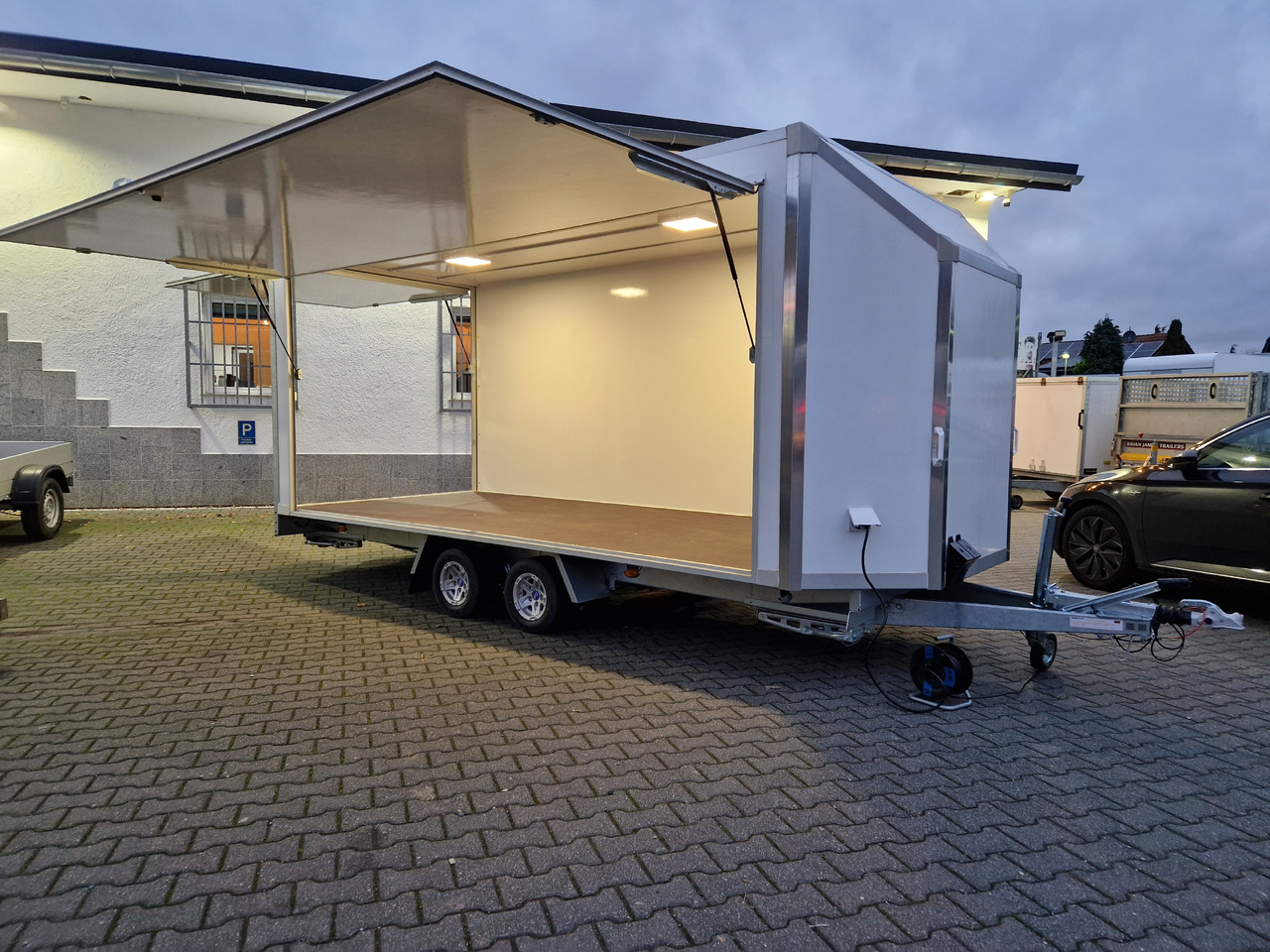 Rơ moóc bán hàng Koffer Hochlader FC 275HTLAERO10AF Messe 500x200x195cm Alufelgen 230V IL (XXL) 2700kg 100km/H: hình 7