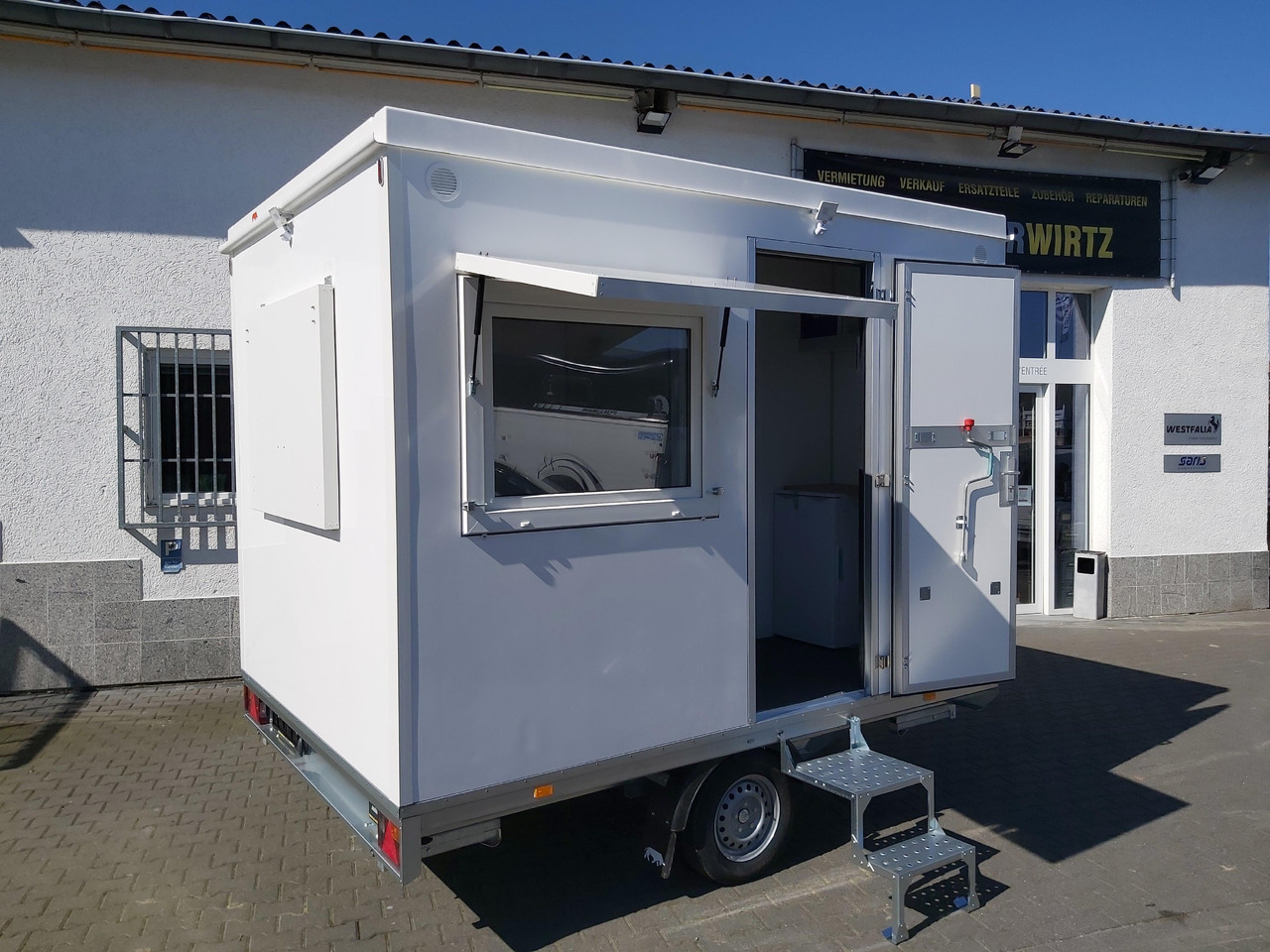 Mobiles Büro 310x220x220cm Tür + 3 Fenster + WC Raum (M) 1200kg - Rơ moóc bán hàng: hình 3 Mobiles Büro 310x220x220cm Tür + 3 Fenster + WC Raum (M) 1200kg - Rơ moóc bán hàng: hình 3