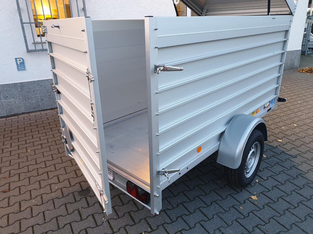 PKW Anhänger Koch Aluline 4.13 Deckel Hecktür Aluboden DV 250x125x125cm 1300kg 100 km/H Modell 23 - Rơ moóc hộp kín: hình 5 PKW Anhänger Koch Aluline 4.13 Deckel Hecktür Aluboden DV 250x125x125cm 1300kg 100 km/H Modell 23 - Rơ moóc hộp kín: hình 5