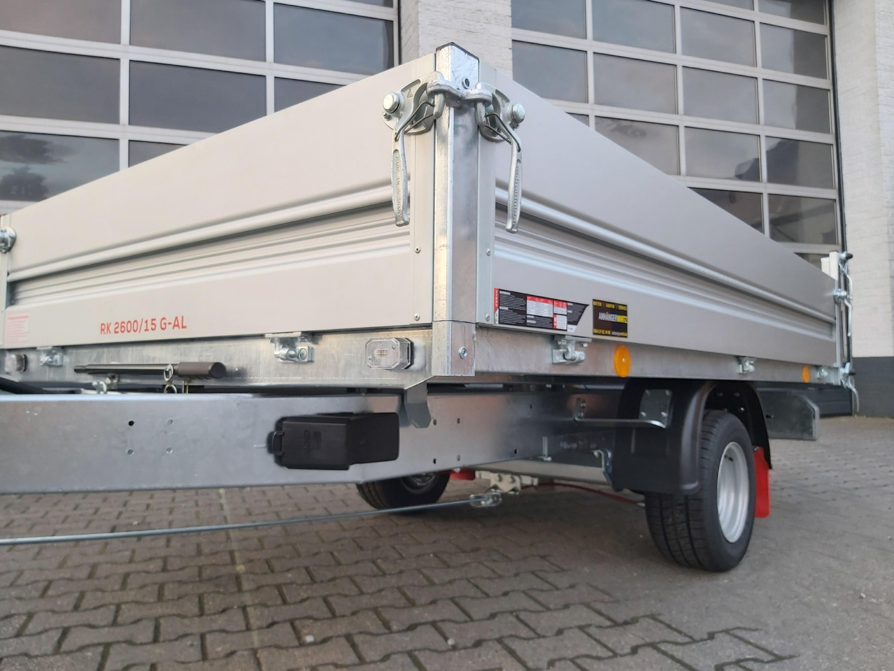 Pongratz Kipper RK 2600/15 G-AL 260x151x36cm Stahlboden Pendelklappe 10" 1500kg Aktion - Rơ moóc ben: hình 4 Pongratz Kipper RK 2600/15 G-AL 260x151x36cm Stahlboden Pendelklappe 10" 1500kg Aktion - Rơ moóc ben: hình 4
