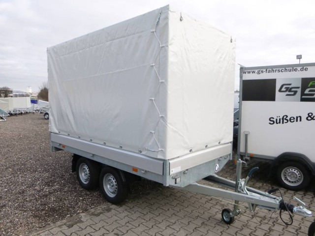 Hapert Azure H-2 Hochlader 3050 x 1600 x 300 mm, mit Plane 180 cm grau ZG 2,0 to. - Rơ moóc xe hơi: hình 1 Hapert Azure H-2 Hochlader 3050 x 1600 x 300 mm, mit Plane 180 cm grau ZG 2,0 to. - Rơ moóc xe hơi: hình 1