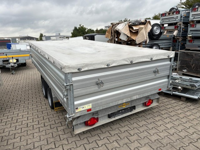 Humbaur 3-Seitenkipper HTK 3500.41 Alu mit BW-Aufsatz, 4100 x 2100 x 350 mm, 3,5 to. - Rơ moóc ben: hình 1 Humbaur 3-Seitenkipper HTK 3500.41 Alu mit BW-Aufsatz, 4100 x 2100 x 350 mm, 3,5 to. - Rơ moóc ben: hình 1