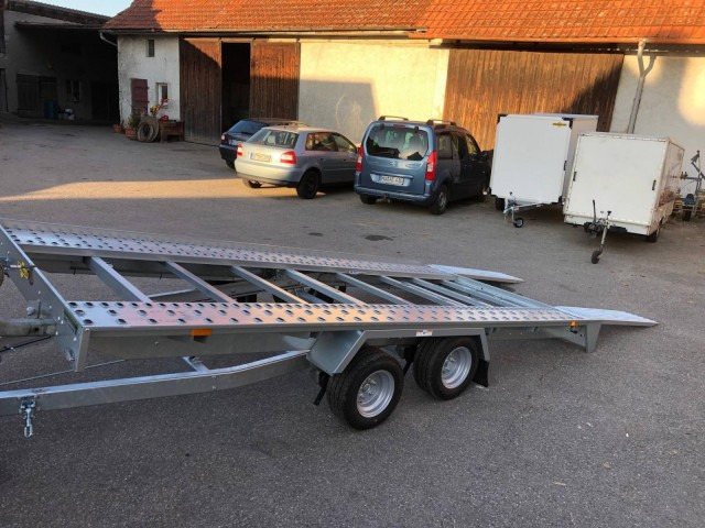 Humbaur Autotransportanhänger FTK 274020, 4000 x 2000 x 50 mm, 2,7 to. - Rơ moóc tự động vận chuyển: hình 3 Humbaur Autotransportanhänger FTK 274020, 4000 x 2000 x 50 mm, 2,7 to. - Rơ moóc tự động vận chuyển: hình 3