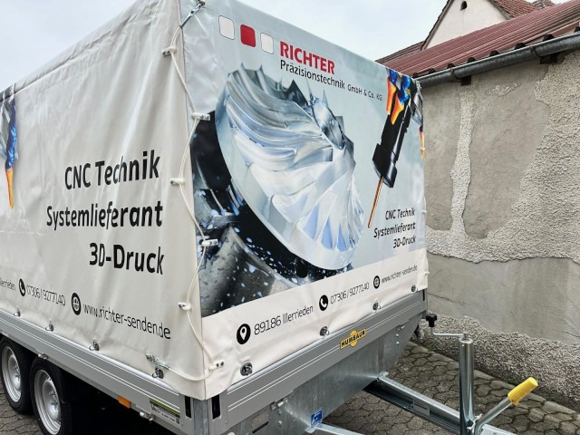 Humbaur HT 253118 Hochlader 2,5 to. mit Hochplane 200 cm, Digitaldruck - Rơ moóc xe hơi: hình 2 Humbaur HT 253118 Hochlader 2,5 to. mit Hochplane 200 cm, Digitaldruck - Rơ moóc xe hơi: hình 2