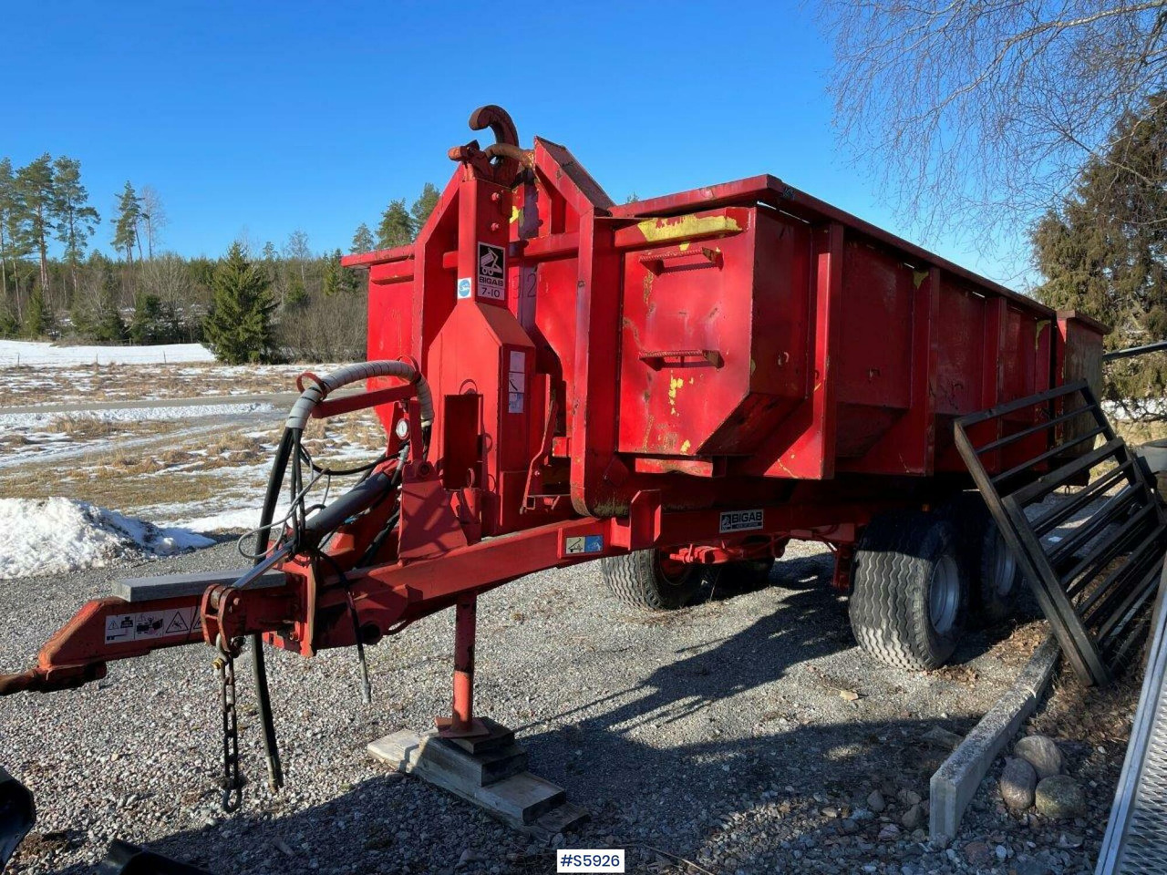 Bigab 7-10 hook truck trailer with flat - Rơ moóc thùng chứa: hình 1 Bigab 7-10 hook truck trailer with flat - Rơ moóc thùng chứa: hình 1