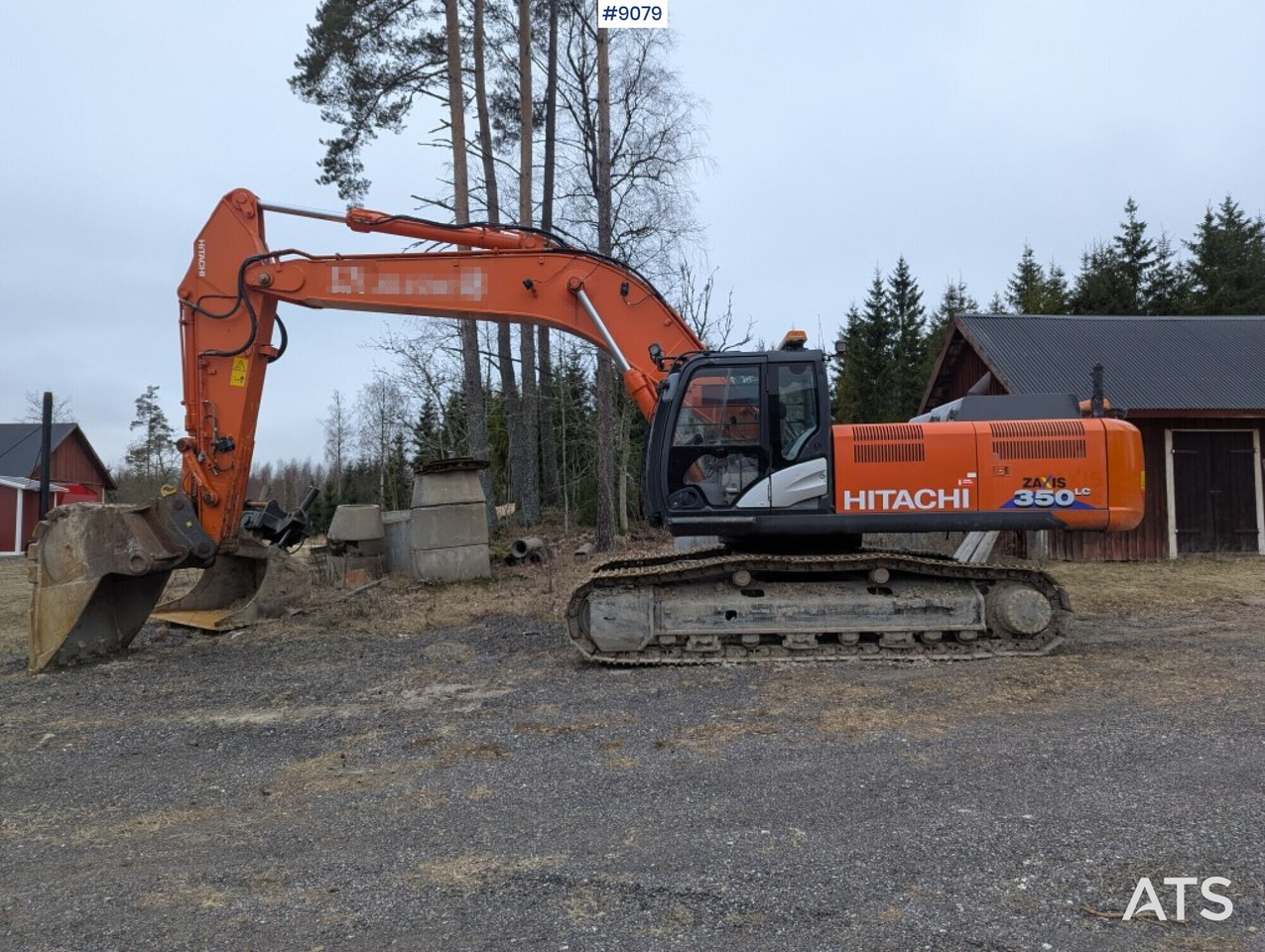 Máy xúc Excavator Hitachi ZX350LC-5B with bucket and digging system: hình 7