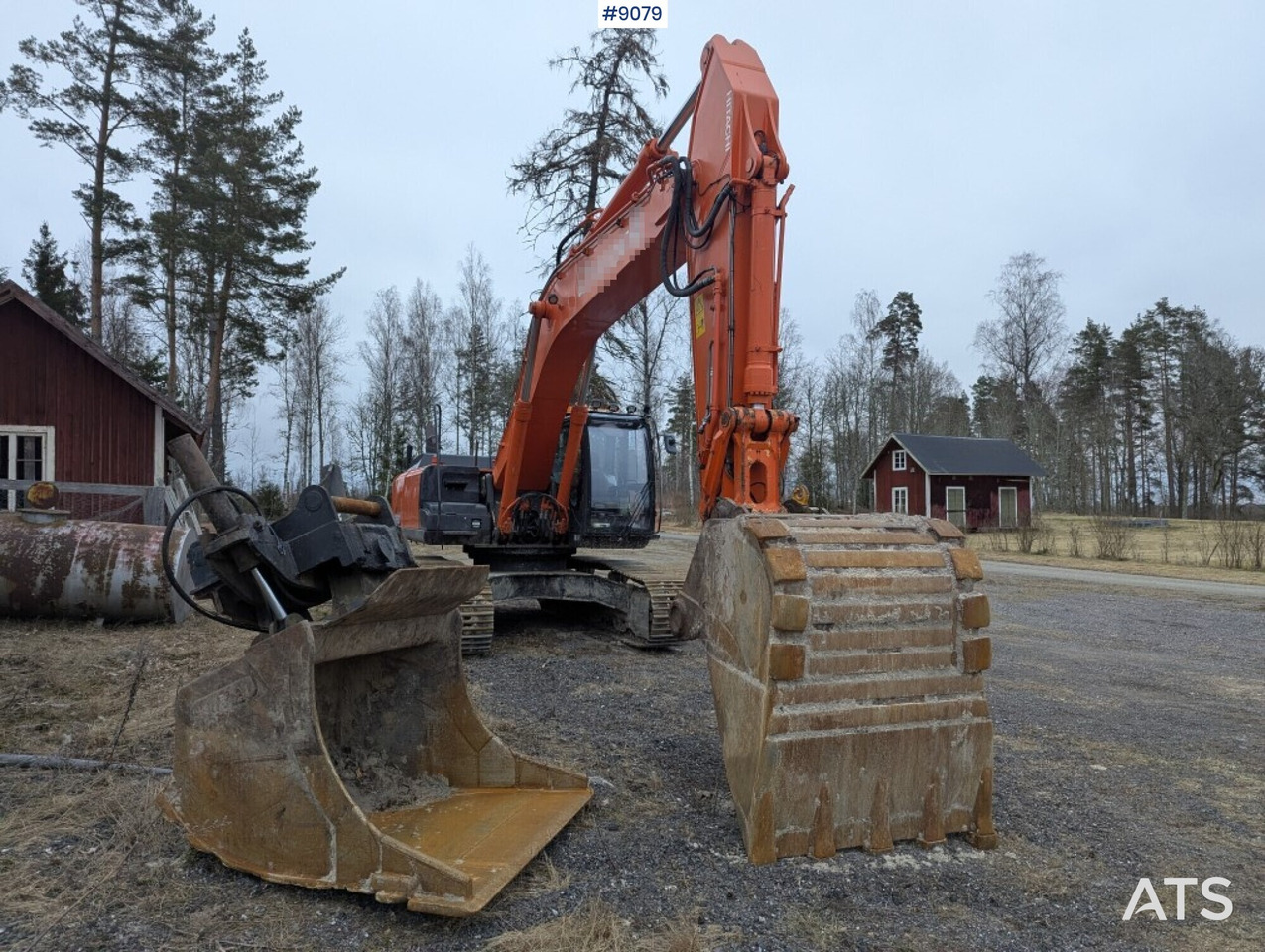 Máy xúc Excavator Hitachi ZX350LC-5B with bucket and digging system: hình 9