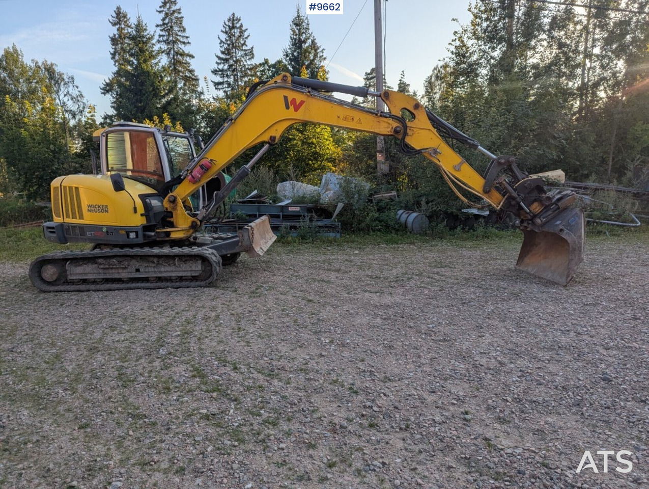 Excavator Wacker Neuson ET90, Tiltrotator, buckets (Video) - Máy xúc bánh xích: hình 1 Excavator Wacker Neuson ET90, Tiltrotator, buckets (Video) - Máy xúc bánh xích: hình 1