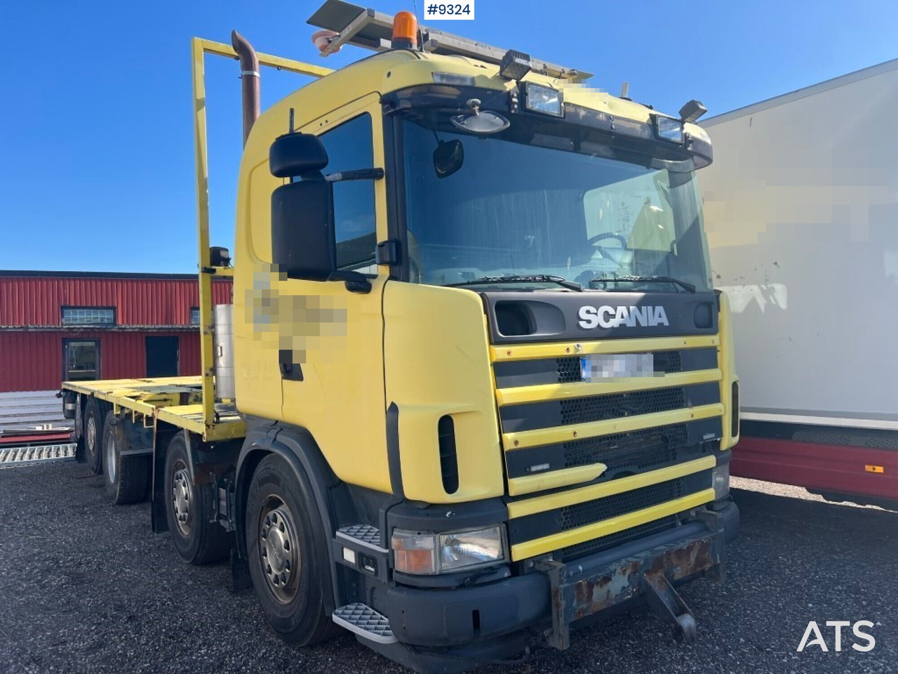 Flatbed truck Scania R124GB8X26NB420 - Xe tải thùng lửng/ Phẳng: hình 3 Flatbed truck Scania R124GB8X26NB420 - Xe tải thùng lửng/ Phẳng: hình 3