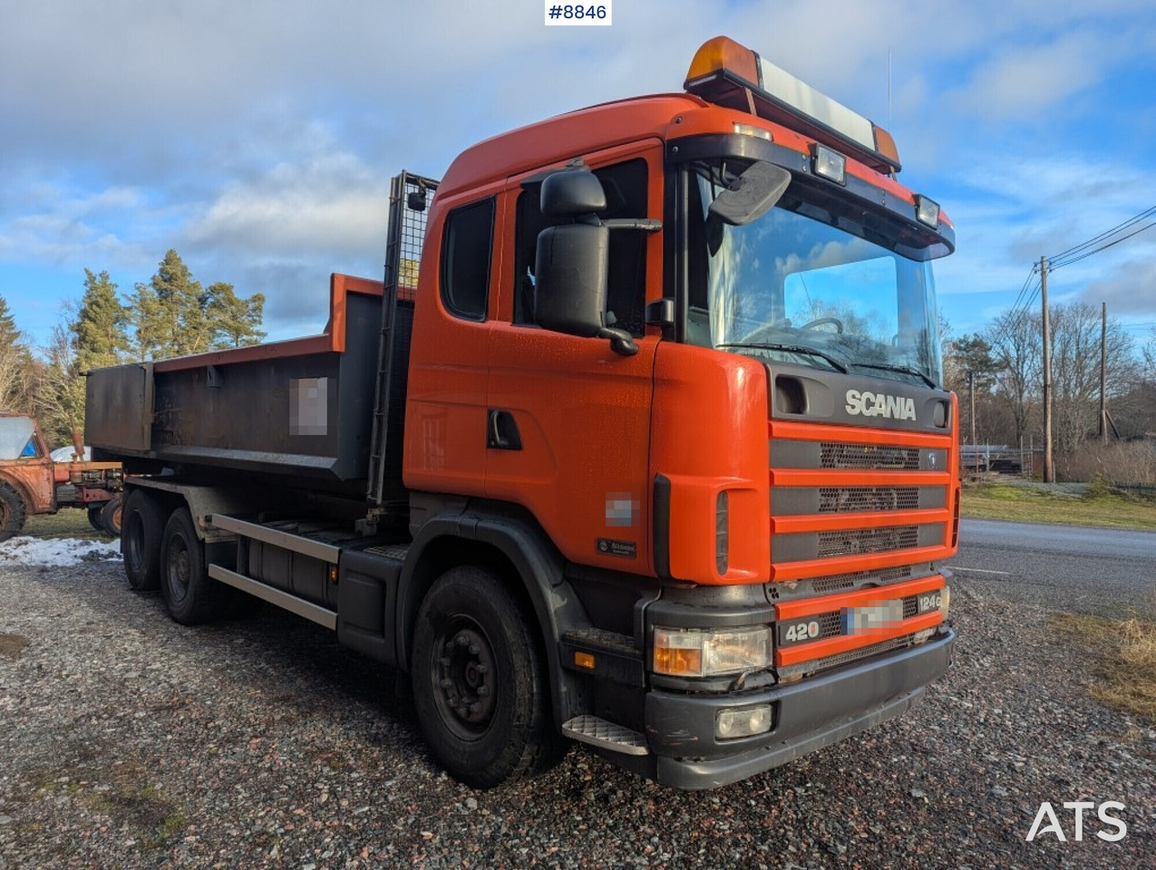 Hook Truck Scania R124BG 6x2 with gravel flatbed (SEE VIDEO) - Xe tải nâng móc: hình 2 Hook Truck Scania R124BG 6x2 with gravel flatbed (SEE VIDEO) - Xe tải nâng móc: hình 2