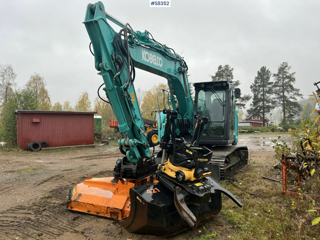 KOBELCO SK140 SRLC-7 with Trejon Cutting unit and Engcon tiltrotator (SEE VIDEO) - Máy xúc bánh xích: hình 1 KOBELCO SK140 SRLC-7 with Trejon Cutting unit and Engcon tiltrotator (SEE VIDEO) - Máy xúc bánh xích: hình 1