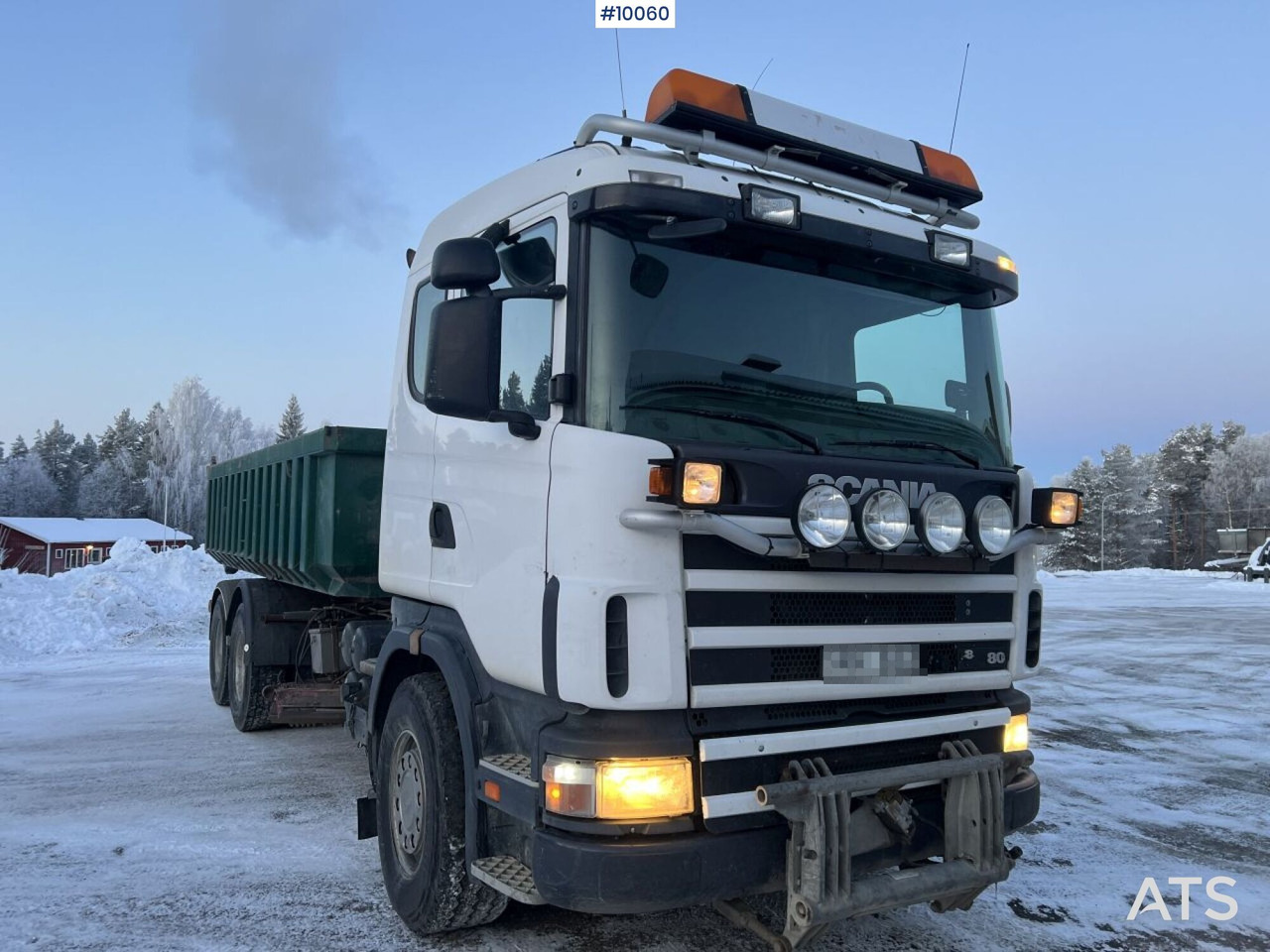SCANIA R164 Tipper truck with plow equipment (VIDEO) - Xe ben: hình 4 SCANIA R164 Tipper truck with plow equipment (VIDEO) - Xe ben: hình 4