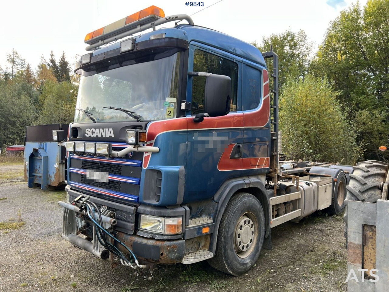 Scania R144 Hook Truck with plow equipment - Xe tải nâng móc: hình 1 Scania R144 Hook Truck with plow equipment - Xe tải nâng móc: hình 1