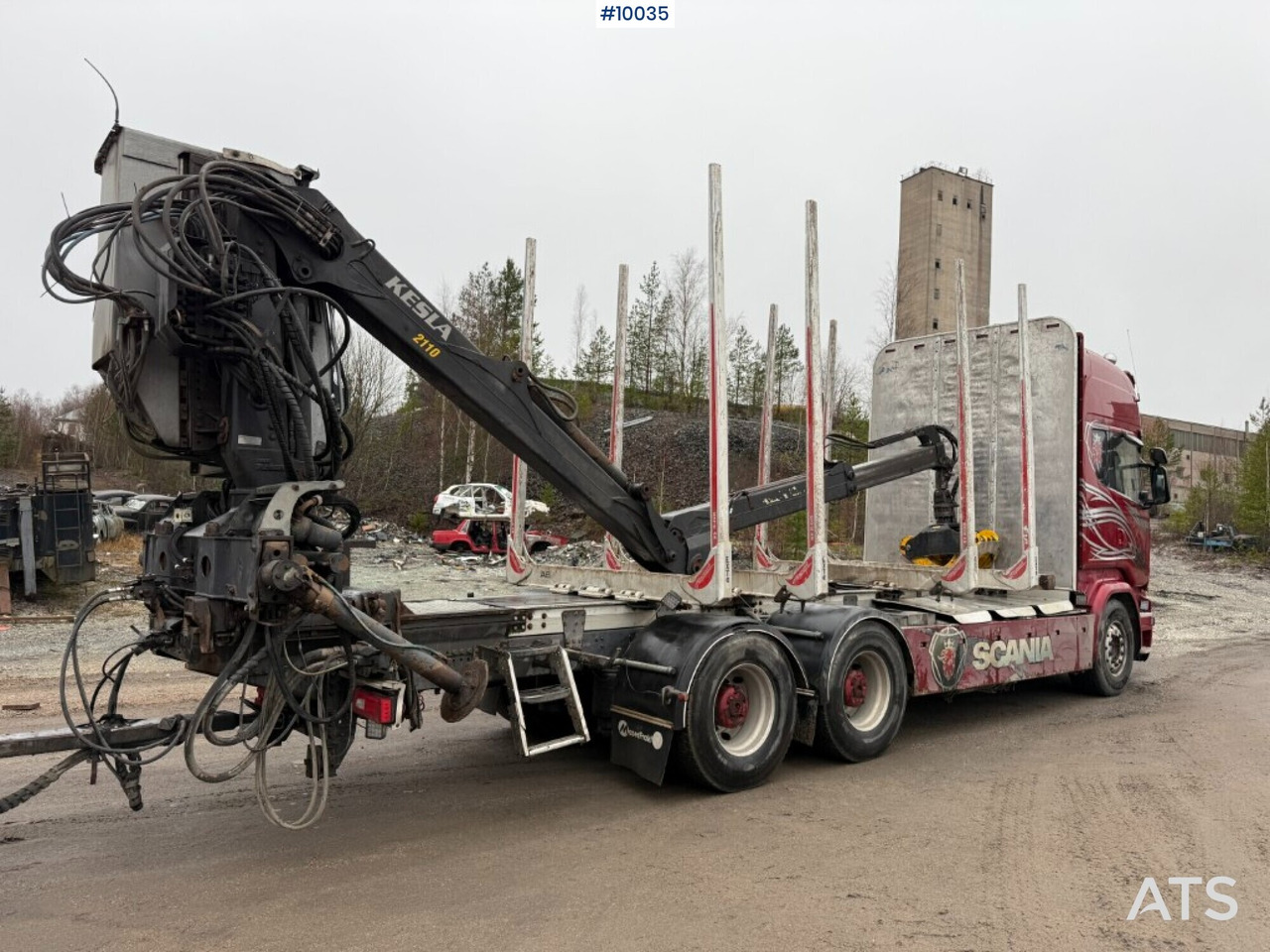 Scania R730 timber truck with crane and trailer (VIDEO) - Xe chở gỗ, Xe cẩu tự hành: hình 4 Scania R730 timber truck with crane and trailer (VIDEO) - Xe chở gỗ, Xe cẩu tự hành: hình 4