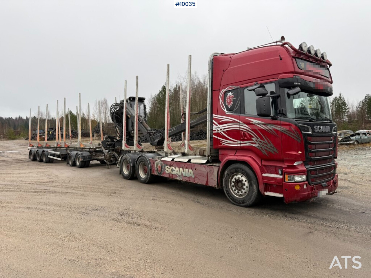 Scania R730 timber truck with crane and trailer (VIDEO) - Xe chở gỗ, Xe cẩu tự hành: hình 2 Scania R730 timber truck with crane and trailer (VIDEO) - Xe chở gỗ, Xe cẩu tự hành: hình 2