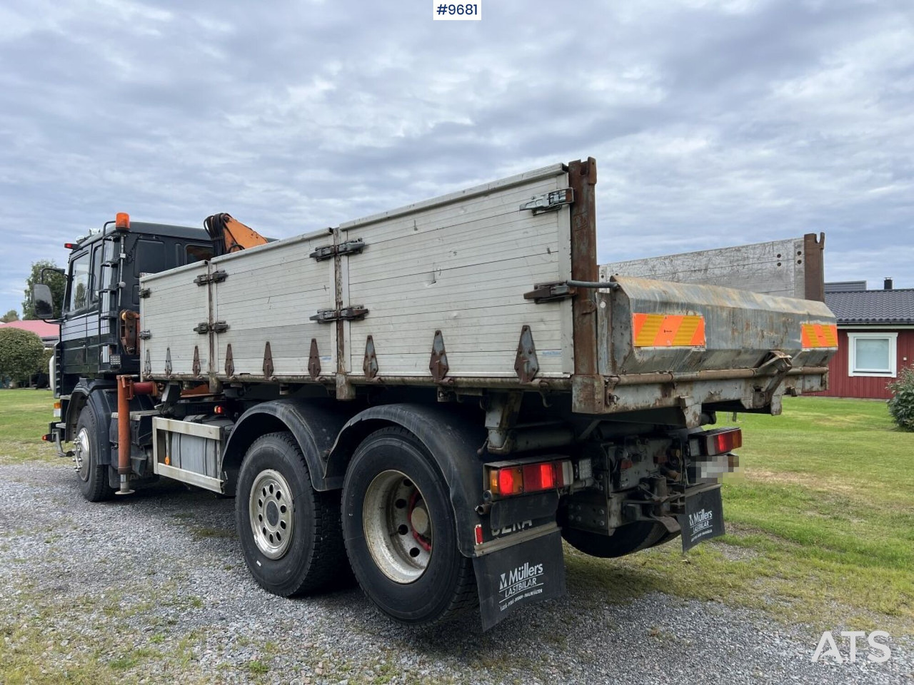 Xe tải thùng lửng/ Phẳng, Xe cẩu tự hành Scania R93 HL 6X2 with Hiab crane and plow mount: hình 5