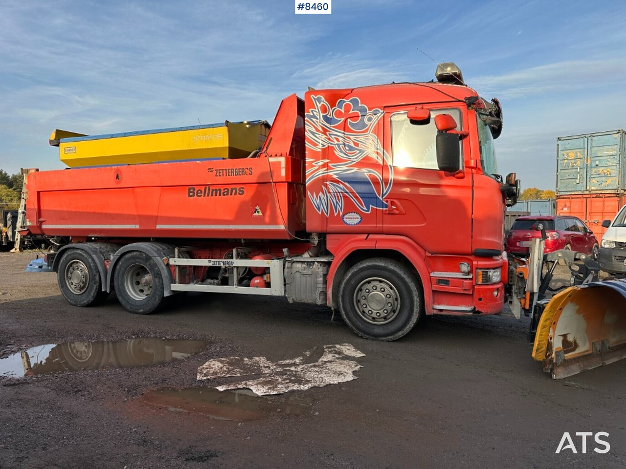 Xe ben, Xe dọn tuyết Tipper truck, Scania G410, Front plow, Salt spreader (See video): hình 6