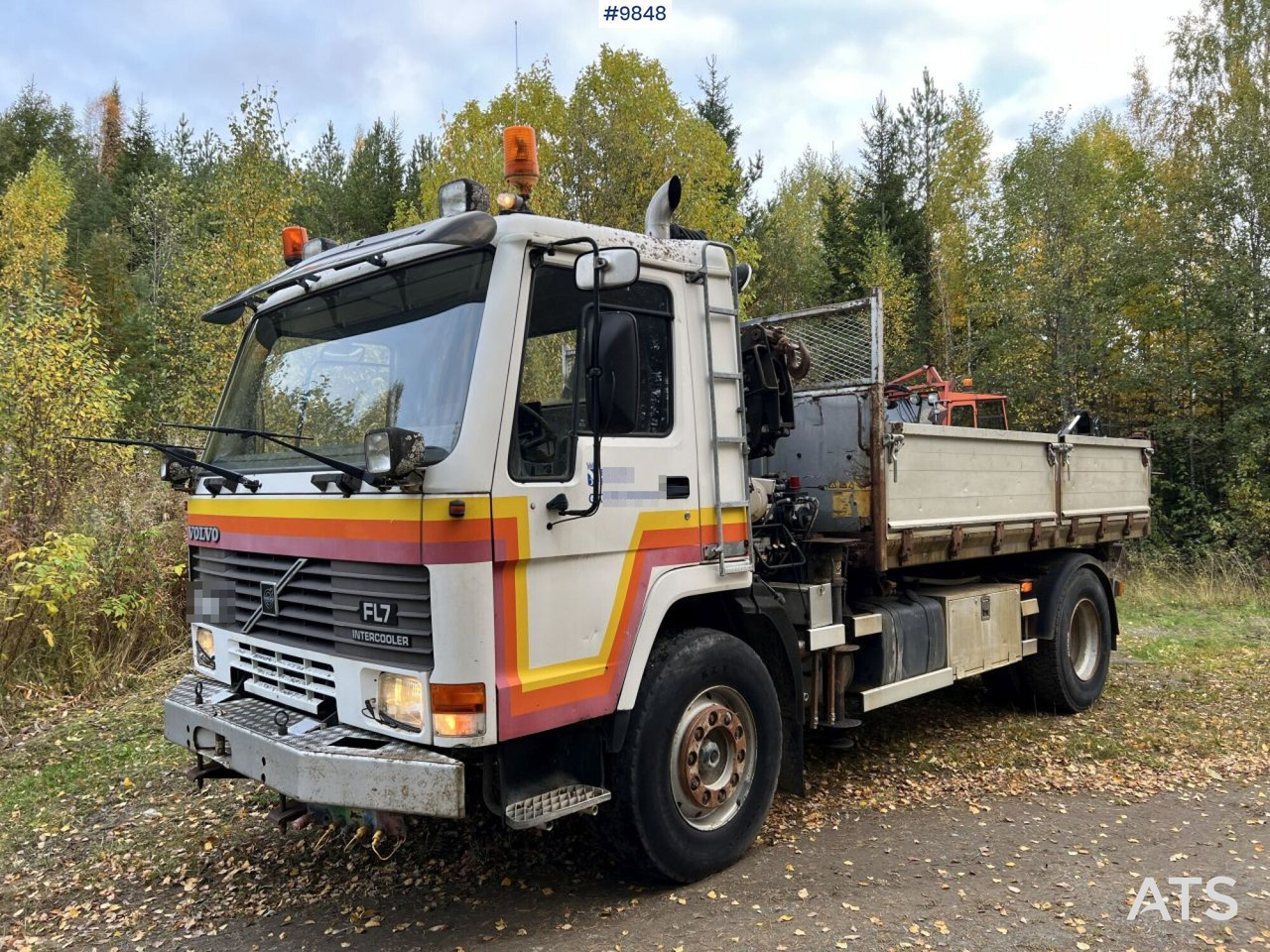 VOLVO FL7 4X2 Crane truck/Dump truck with Hiab071 crane - Xe ben: hình 1 VOLVO FL7 4X2 Crane truck/Dump truck with Hiab071 crane - Xe ben: hình 1