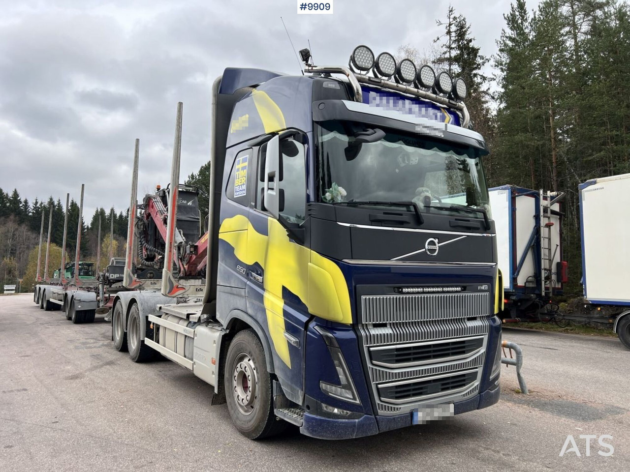 Volvo FH 64R Timber truck with crane and trailer - Xe chở gỗ, Xe cẩu tự hành: hình 2 Volvo FH 64R Timber truck with crane and trailer - Xe chở gỗ, Xe cẩu tự hành: hình 2
