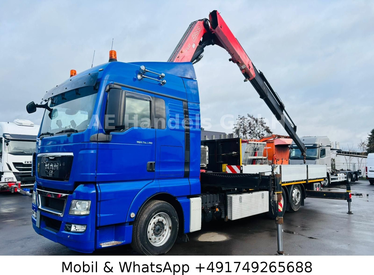 MAN TGX 26.540 XLX BL 6x2 FASSI F455 *Funk/Lenk+Lift - Xe tải thùng lửng/ Phẳng, Xe cẩu tự hành: hình 2 MAN TGX 26.540 XLX BL 6x2 FASSI F455 *Funk/Lenk+Lift - Xe tải thùng lửng/ Phẳng, Xe cẩu tự hành: hình 2