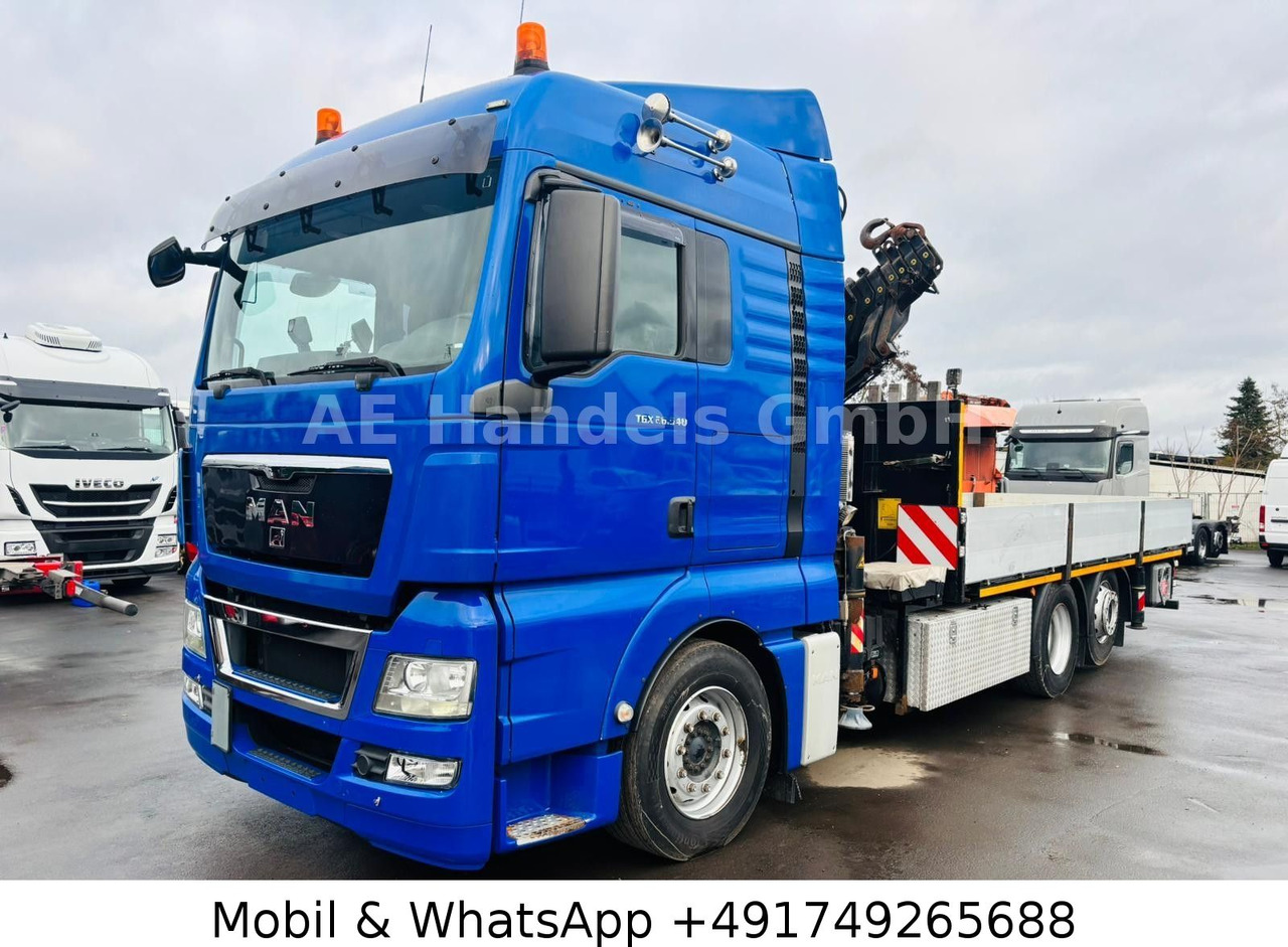 MAN TGX 26.540 XLX BL 6x2 FASSI F455 *Funk/Lenk+Lift - Xe tải thùng lửng/ Phẳng, Xe cẩu tự hành: hình 1 MAN TGX 26.540 XLX BL 6x2 FASSI F455 *Funk/Lenk+Lift - Xe tải thùng lửng/ Phẳng, Xe cẩu tự hành: hình 1