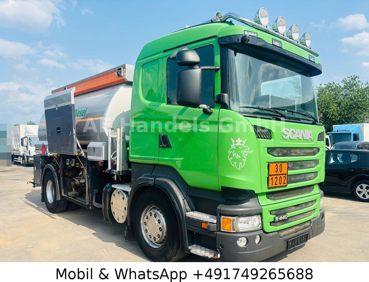 Scania R440 Rohr *Retarder/Oben-Unten/2-Kammern/14m³ - Xe bồn: hình 1 Scania R440 Rohr *Retarder/Oben-Unten/2-Kammern/14m³ - Xe bồn: hình 1