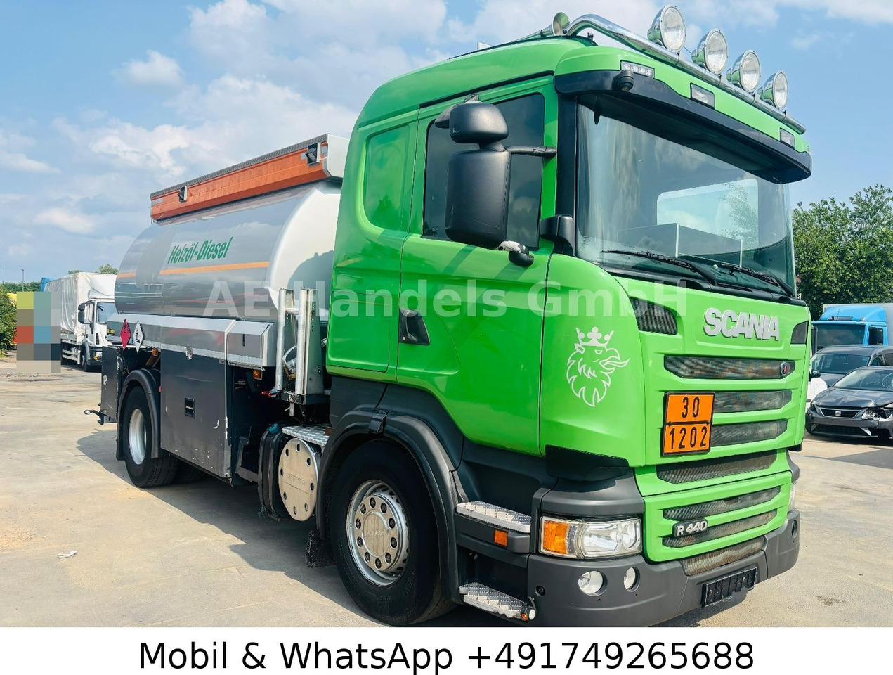 Scania R440 Rohr *Retarder/Oben-Unten/2-Kammern/14m³ - Xe bồn: hình 2 Scania R440 Rohr *Retarder/Oben-Unten/2-Kammern/14m³ - Xe bồn: hình 2