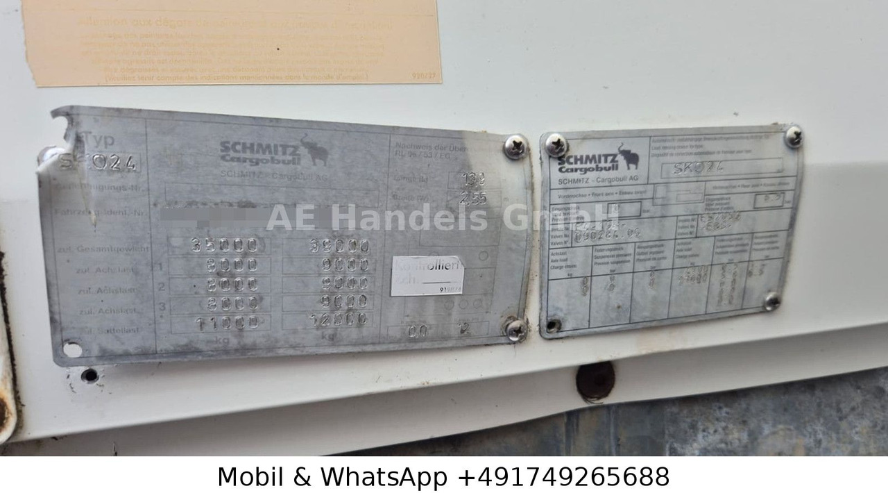 Sơ mi rơ moóc hộp kín Schmitz Cargobull SKO 24 Koffer Stahl Isoliert *Liftachse/SAF: hình 10 Sơ mi rơ moóc hộp kín Schmitz Cargobull SKO 24 Koffer Stahl Isoliert *Liftachse/SAF: hình 10
