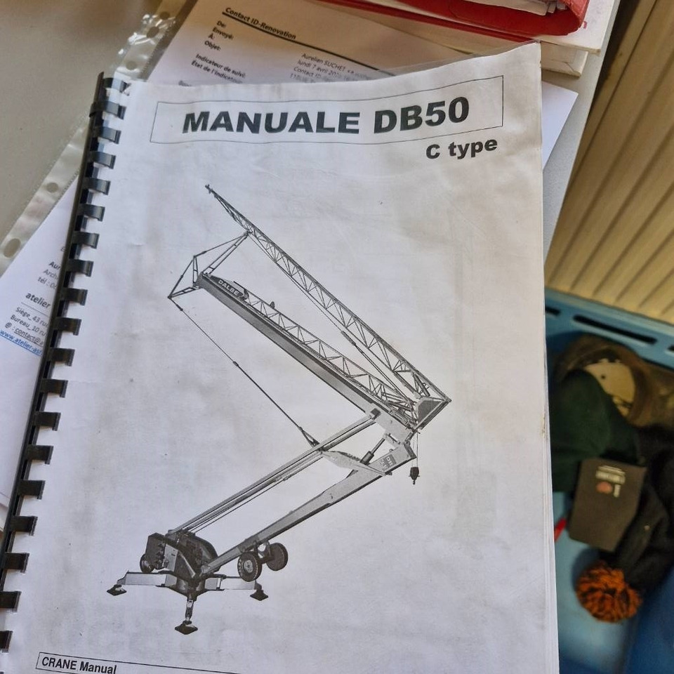 Cần cẩu tháp Dalbe Dalbe DB 50 1er Main /Certificat CE Non Endommagée: hình 31